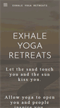 Mobile Screenshot of exhaleyogaretreats.com